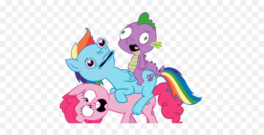 Top Rainbow Dash My Little Pony Frienship Is Magic Stickers - Rainbow Dash And Pinkie Pie Gif Emoji,Rainbow Dash Emoji