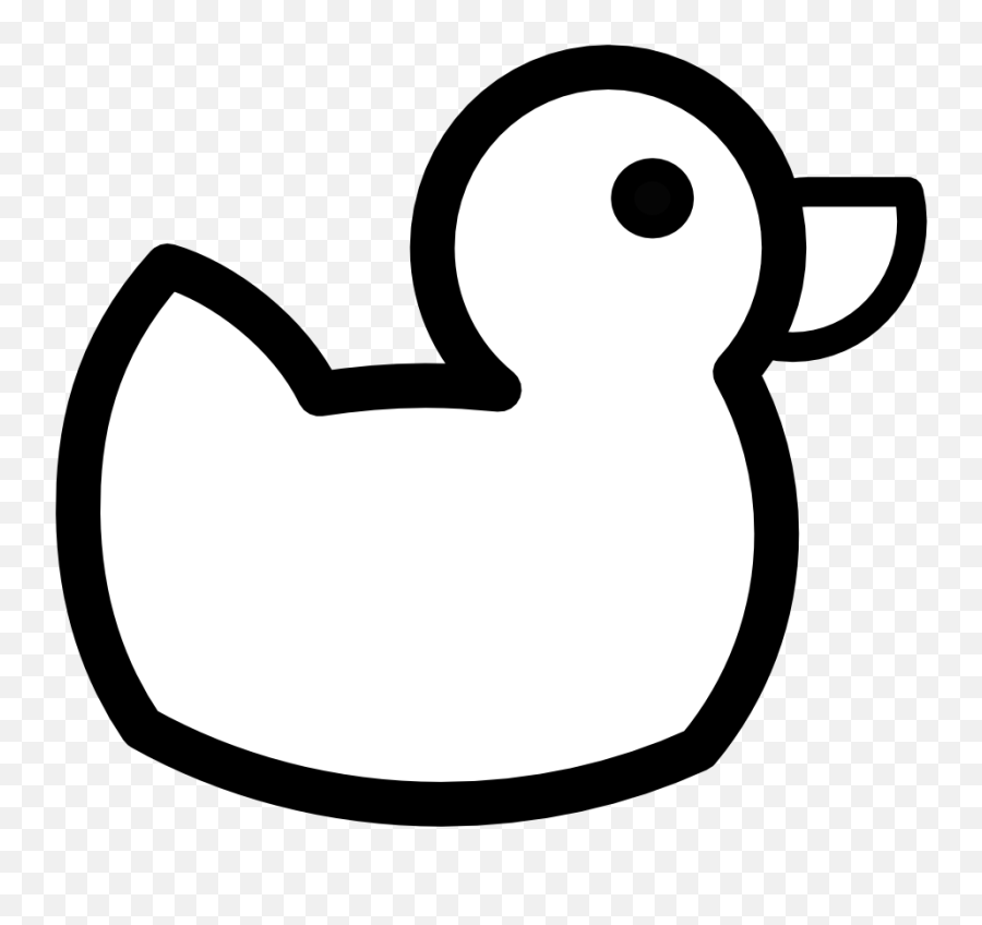 Ducks Clipart Simple Ducks Simple - Clipart Black And White Duck Emoji,Rubber Ducky Emoji