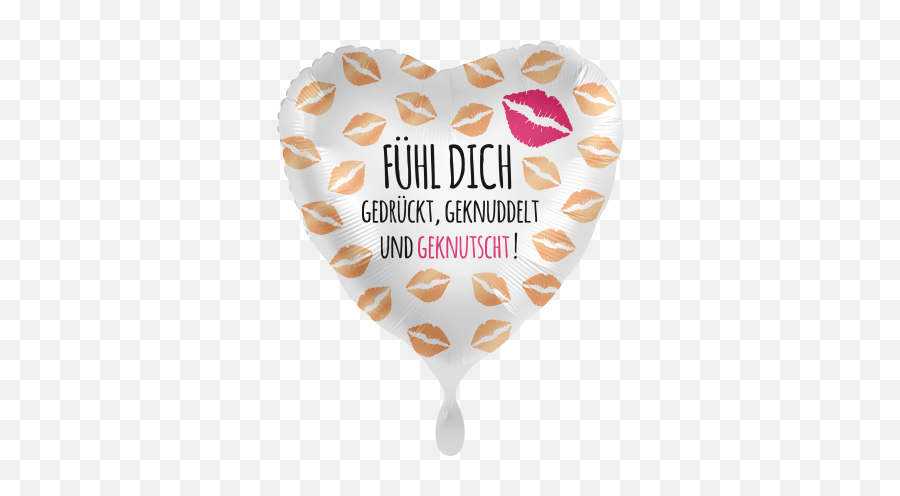 Folienballon Für Dich Von Herzen - Balloon Emoji,Whatsapp Emoji Herz