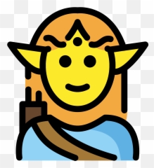 Man Elf Emoji Clipart - Fictional Character,Yoda Emoji Android