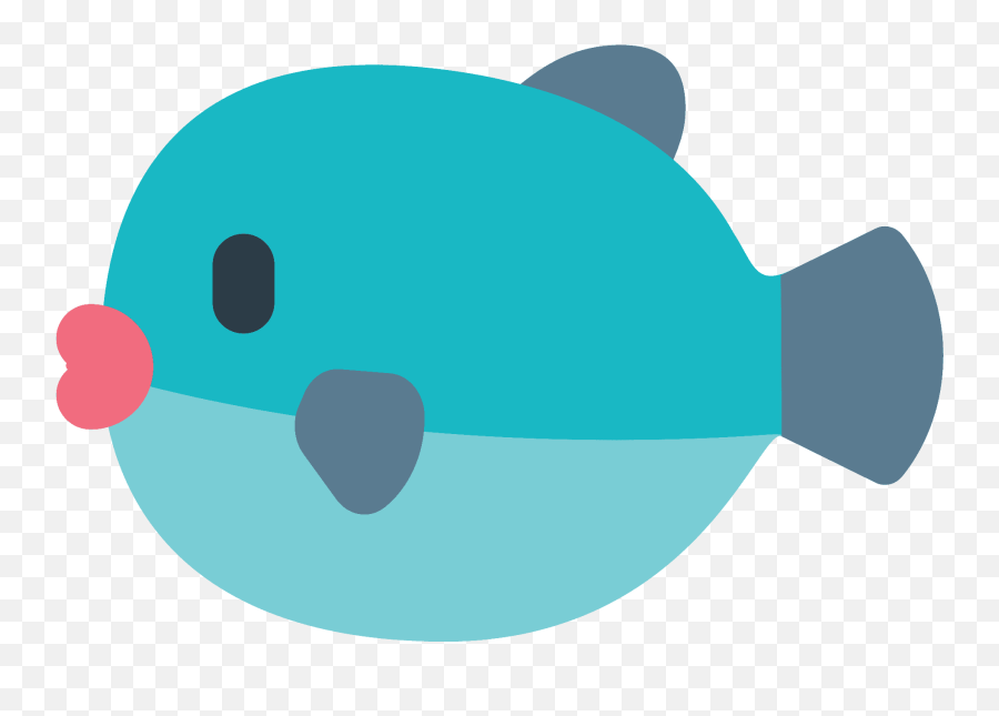 Blowfish Emoji Clipart - Whatsapp Pesce Emoji,Dolphin Emoji Android