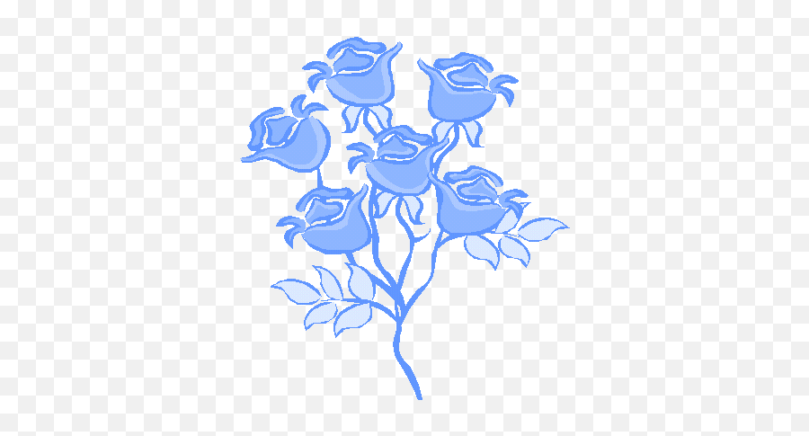 Blue Roses Home - Decorative Emoji,Blue Emotion Rose