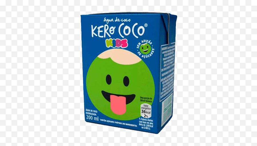 Agua De Coco Kero Coco Kids 200ml - Agua De Coco Kero Coco Kids Emoji,Emoticons De Ovo De Pascoa