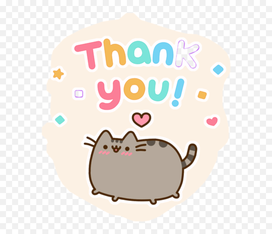 Thank You Sticker Challenge On Picsart - Pusheen Thank You Png Emoji,Emoji Thank You Stickers