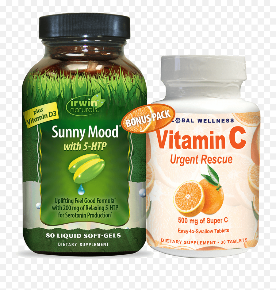 Sunny Mood With 5 - Htp Vitac Pack Emoji,Serotonin And Emotions