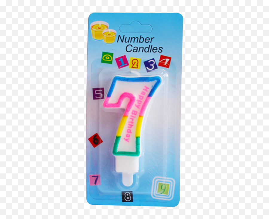 7 Number Candle - Candle Emoji,Emoji Birthday Candles