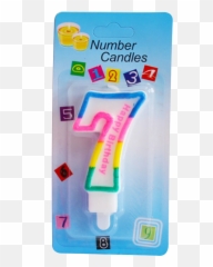 7 Number Candle - Candle Emoji,Emoji Birthday Candles
