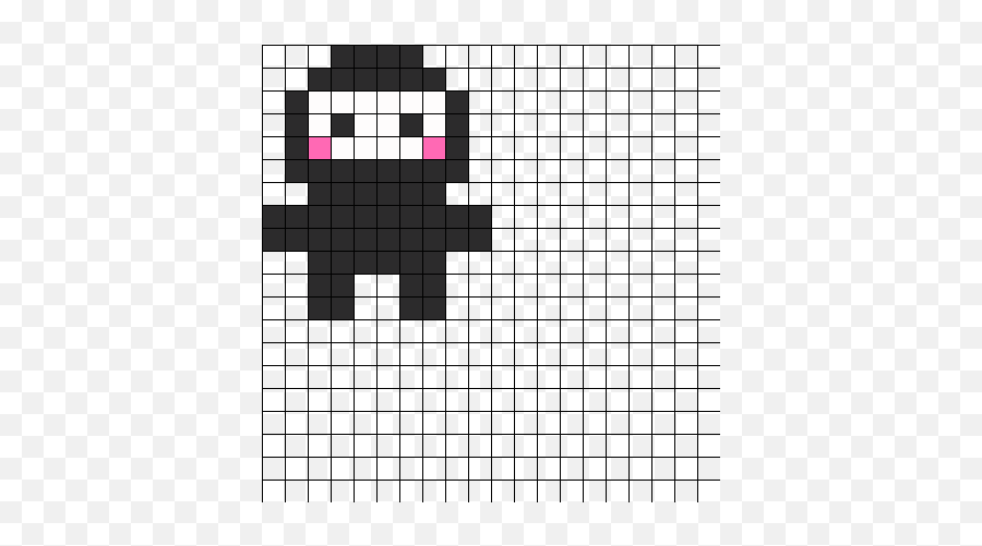 Ninja Perler Perler Bead Pattern - Perler Bead Ninja Emoji,Perler Bead Ideas Emojis