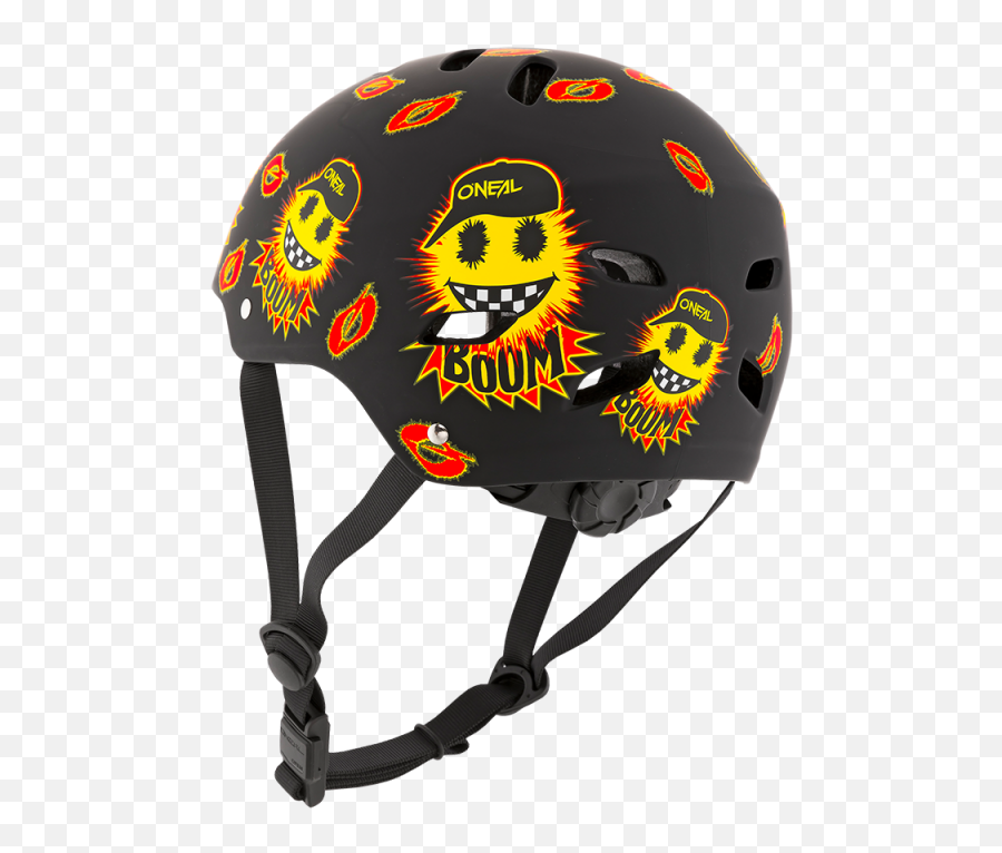 Oneal Dirt Lid Youth Helmet Emoji Blackyellow - Caschi Mtb Bambino,Helmet Emoji