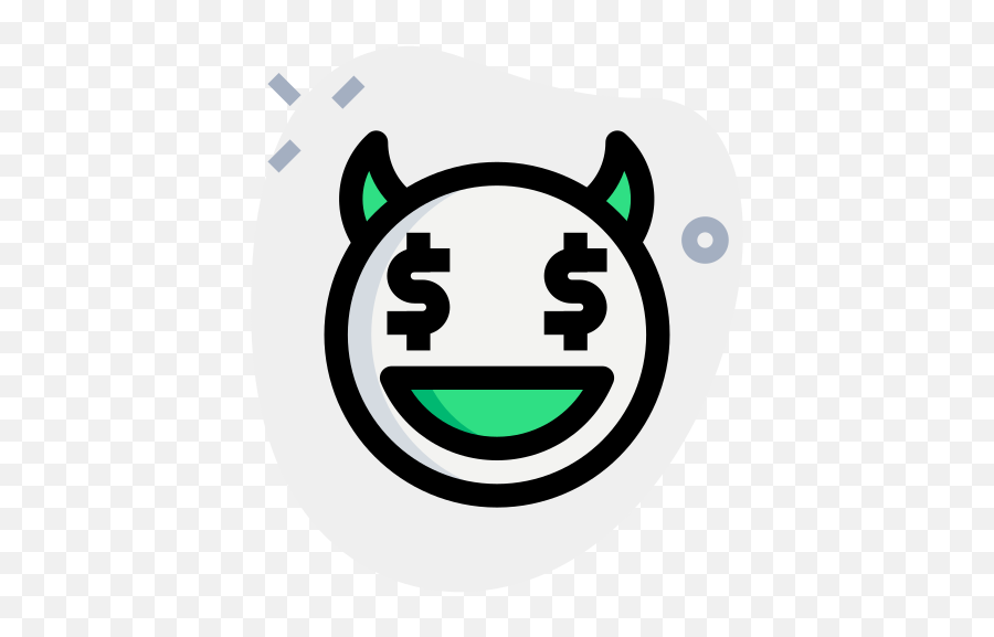 Dollar - Icon Emoji,Messenger Emoticon Devil