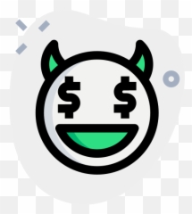 Dollar - Icon Emoji,Messenger Emoticon Devil