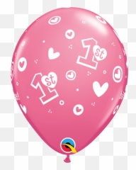 Baby Girl Balloons Pk6 - Balloon Emoji,Emoji Birthday Dress