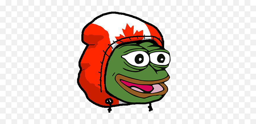 Happy Pepe The Frog Emoji,Canadian Emoji