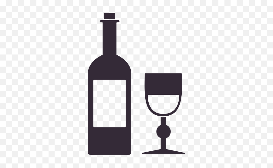 Flat Thanksgiving Wine Symbol Stencil - Transparent Png Barware Emoji,Thanksgiving Text Emojis