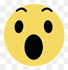 Facebook Reaction Sticker - Wow Reaction Png Emoji,Those Facebook Reaction Emojis
