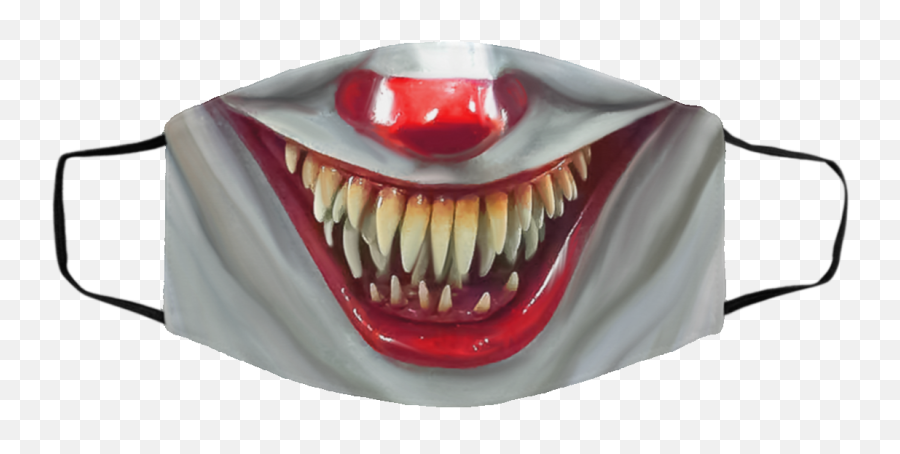 Pennywise Mouth Face Mask Washable Reusable Custom Printed Cloth Face Mask Cover - It Clown Face Mask Blackpool Fc Face Mask Emoji,Clown Emotion Mouths