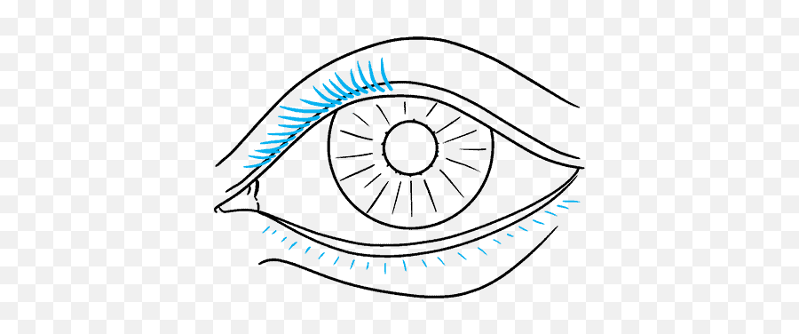 To Draw A Realistic Eye For Beginners - Vertical Emoji,Draw Realistic Eyes Different Emotion