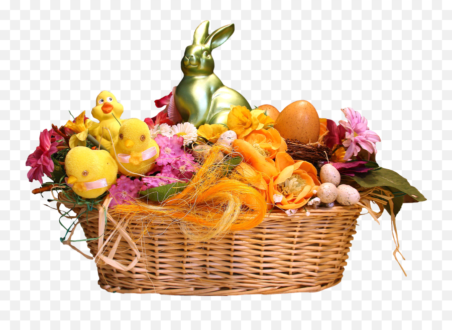 Easter Basket Rabbit Decoration Sticker - Easter Basket Emoji,Easter Basket Emoji