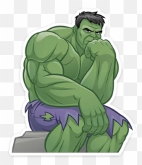 Telegram Sticker 4 From Collection Emoji,Hulk Smash Emoticon On Bttv