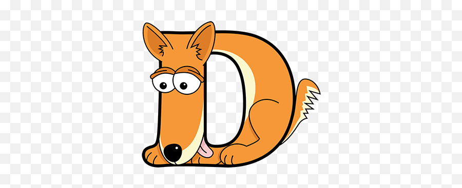 Cartoon Dingo - D Is For Dingo Emoji,Armadillo Emoji