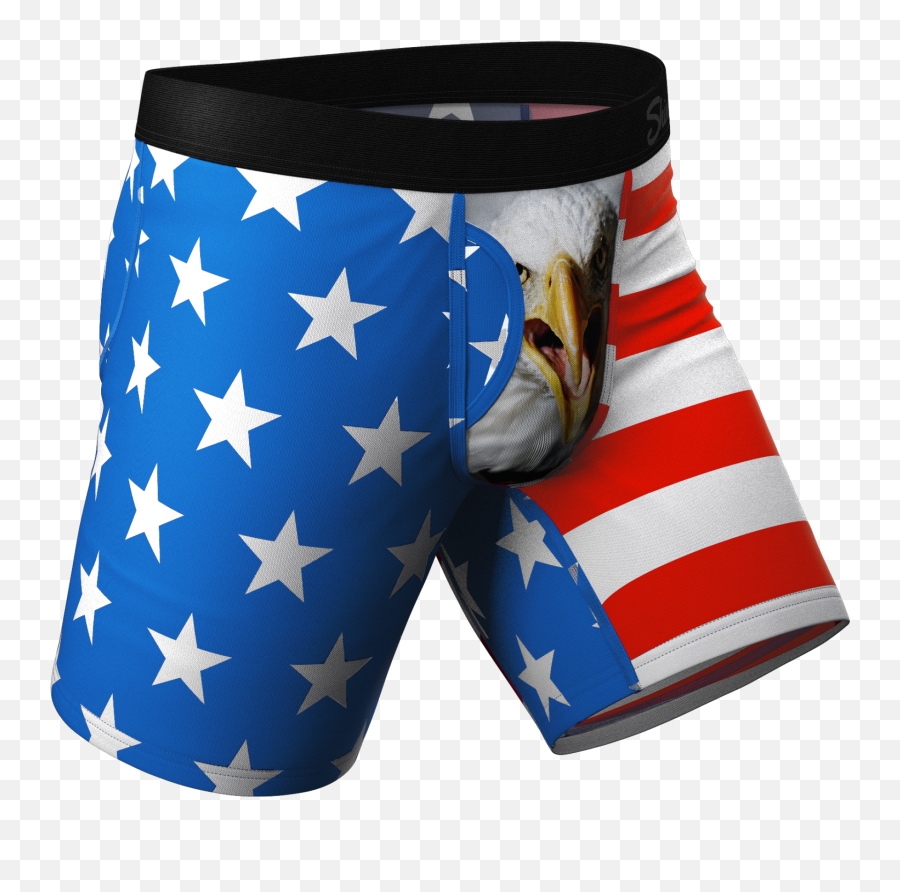 The Mascot Long Leg American Flag Ball Hammock Pouch Underwear With Fly - Rupaul American Album Cover Emoji,Bald Eagle Emoji
