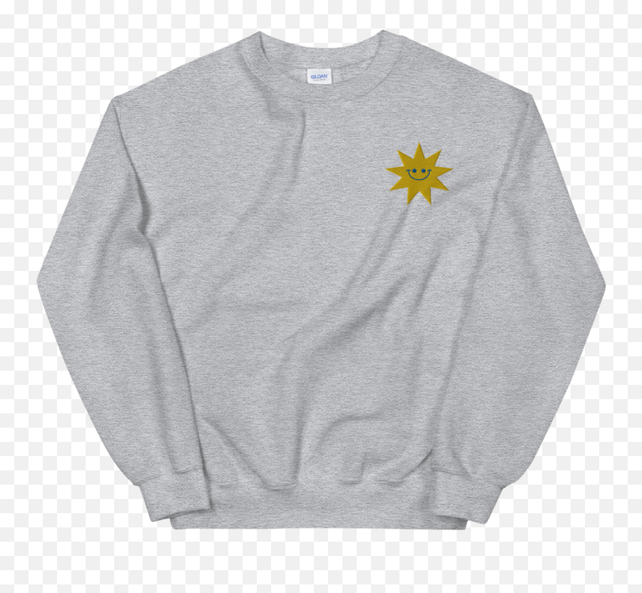 Smiley Star Embroidered Sweatshirt - South Park Christmas Shirt Emoji,Sweater Black Emoticon