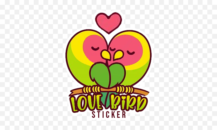 Love Bird Sticker - Apps On Google Play Emoji,Lion Japanese Emoticon