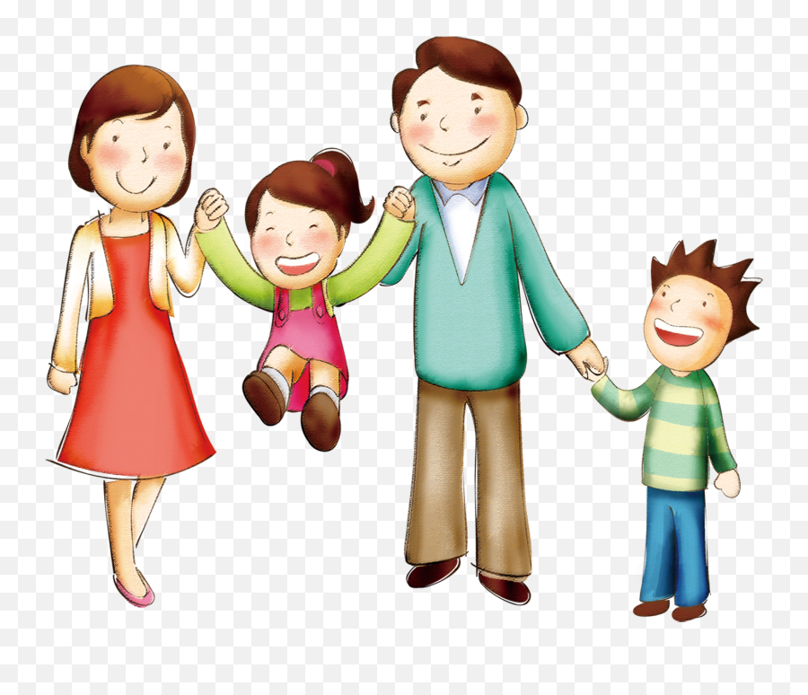 Family If Clip Art - Cartoon Family Png Transparent Png Emoji,Love Famiky Emoji