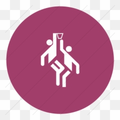 Iconsetc Flat Circle White On Pink Sports Basketball 1 Icon Emoji,Basketball Facebook Emoticon