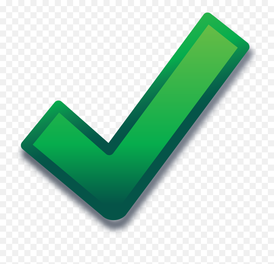 Check Mark Document Clip Art - Green Tick With Transparent Emoji,Green Check Mark Emojie Discor