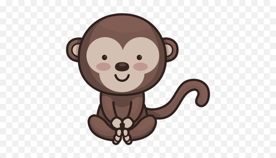 Cute Monkey Character - Monkey Character Emoji,Monkey Emoji Merchandise