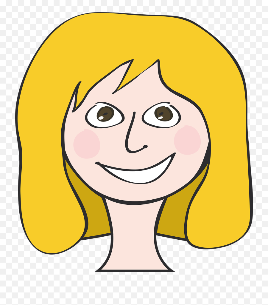 Drawingfacechildblondgirl - Free Image From Needpixcom Drawing Emoji,Face Emotions Drawing