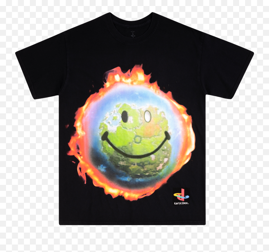 Travis Scott The Scotts World Tee - Cjfn Ss04 Unisex Emoji,Kanye Emoticon