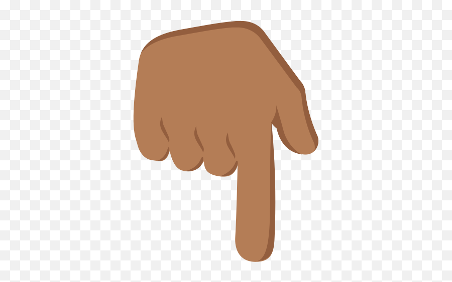 Backhand Index Pointing Down Medium - Dark Skin Tone Index Finger Emoji,Finger Emojis