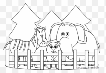 Zoo Animals Coloring Pages Zoo Black And Printable - Zoo Coloring Emoji,Emotion Coloring Pages For Preschoolers