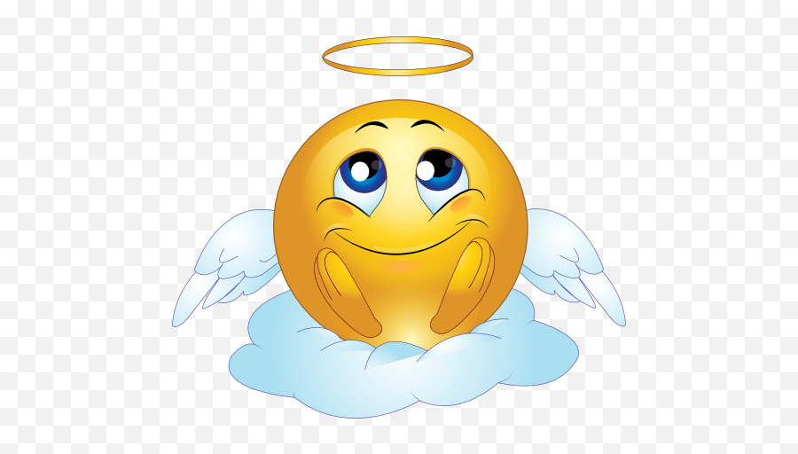 Funny Emoticons Funny Emoji Smiley - Pure Emoji,Angel Emoji