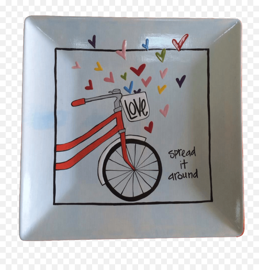 Handmade Valentines Day Ideas - Road Bicycle Emoji,Emoji Plate Pottery