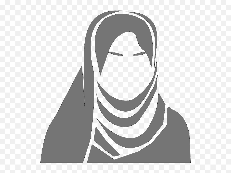 Smiley Hijab - Clip Art Library Hijab Clip Art Emoji,Female Muslim Text Emoticons