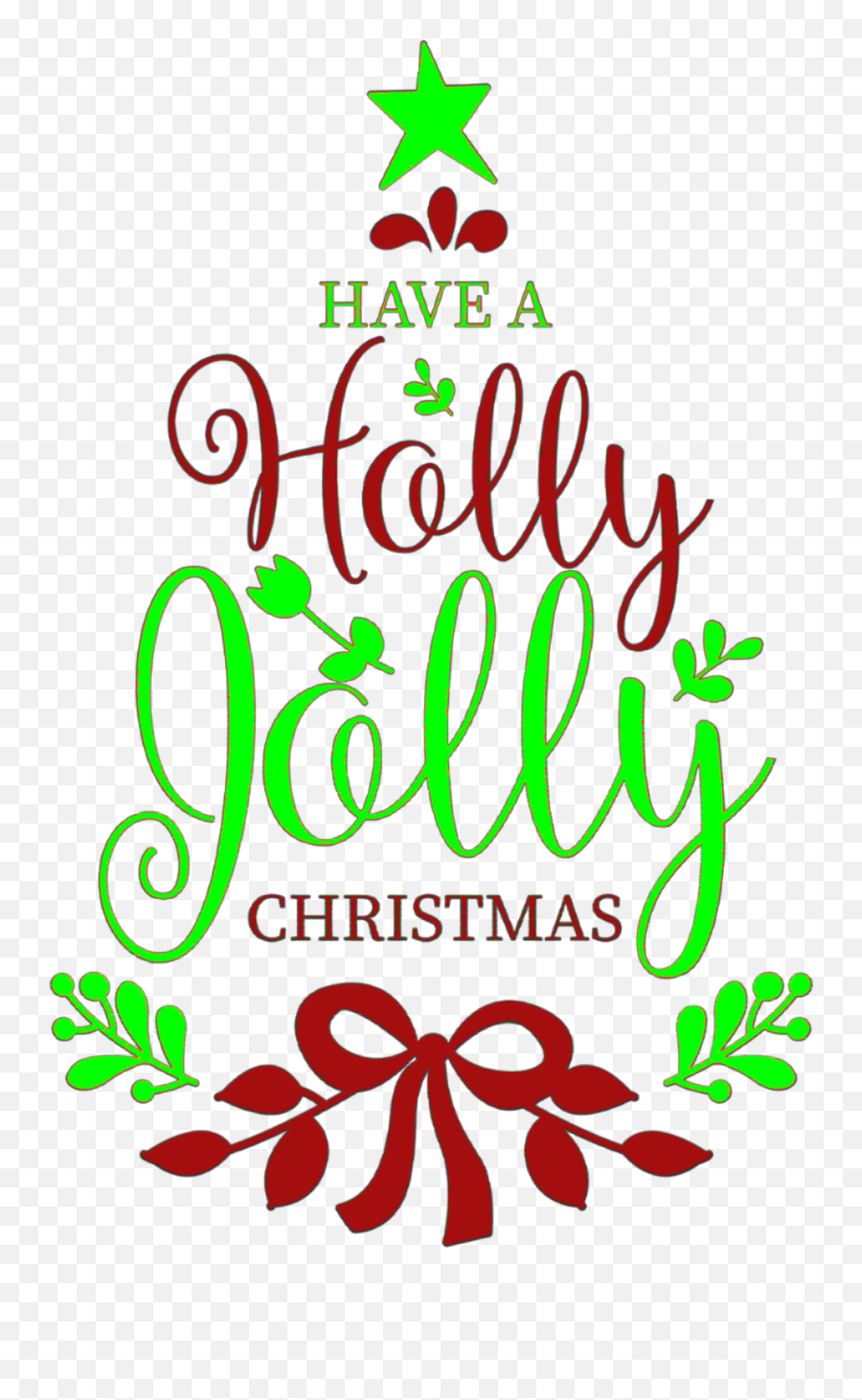 Christmas Text Holly Jolly Song Sticker - For Holiday Emoji,Christmas Song Emoji