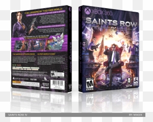 Download Saints Row Iv Box Cover - Saints Row Iv Back Of Box Emoji,Saints Row Emoticons