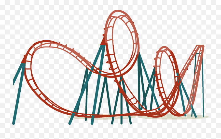 Roller Coaster Clipart - Roller Coaster Clipart Png Emoji,Roller Coaster Emoji