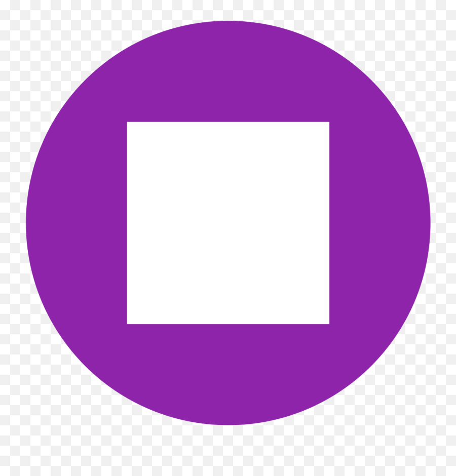Eo Circle Purple White Square - Stop Button Png Red Emoji,What Are The Purple Square Emojis
