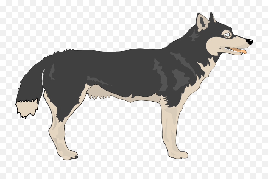Wolf Free To Use Clip Art - Clipartix Cartoon Wolf Side View Emoji,Howling Wolf Emoji