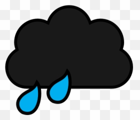 Rain Cloud Clip Art At Clker - Cartoon Dark Cloud Png Emoji,Black Cloud Emoji
