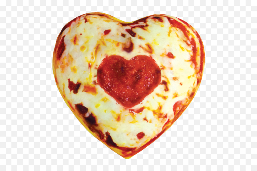 Picture Of Heart Pizza Microbead Pillow - Transparent Pizza Heart Png Emoji,Cheeseburger Emoji Pillow