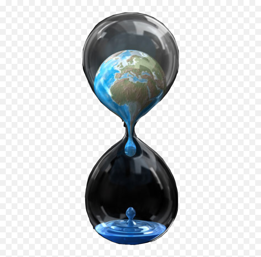 Trending Hourglass Stickers - Earth In An A Hourglass Emoji,Out Of Sand Hour Glass Emoji