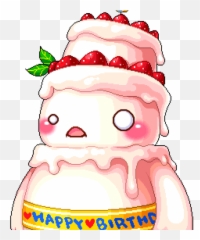 Cake Monster Png Transparent Png - Cake Monster Png Emoji,Birthday Cake Emoji Necklace