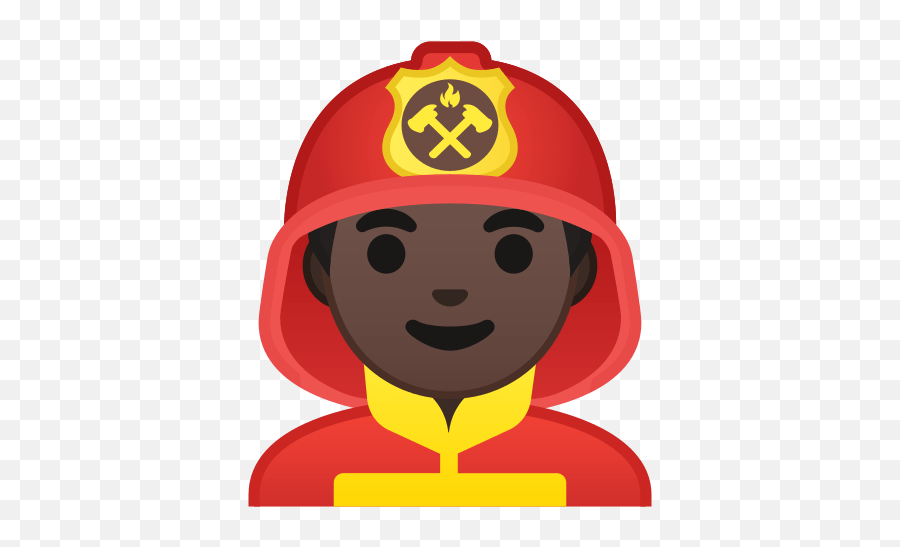 U200d Man Firefighter Emoji With Dark Skin Tone Meaning - Firefighter Emoji,Fire Emojis