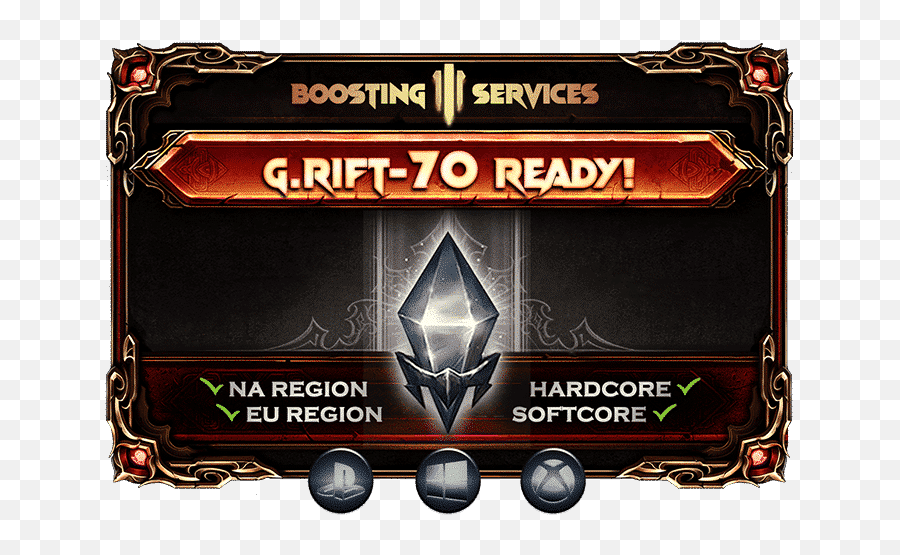 Diablo 3 Boost - Greater Rift Power Leveling For Pc Ps4 U0026 Xbox Emoji,Transparent Emojis Hardcore