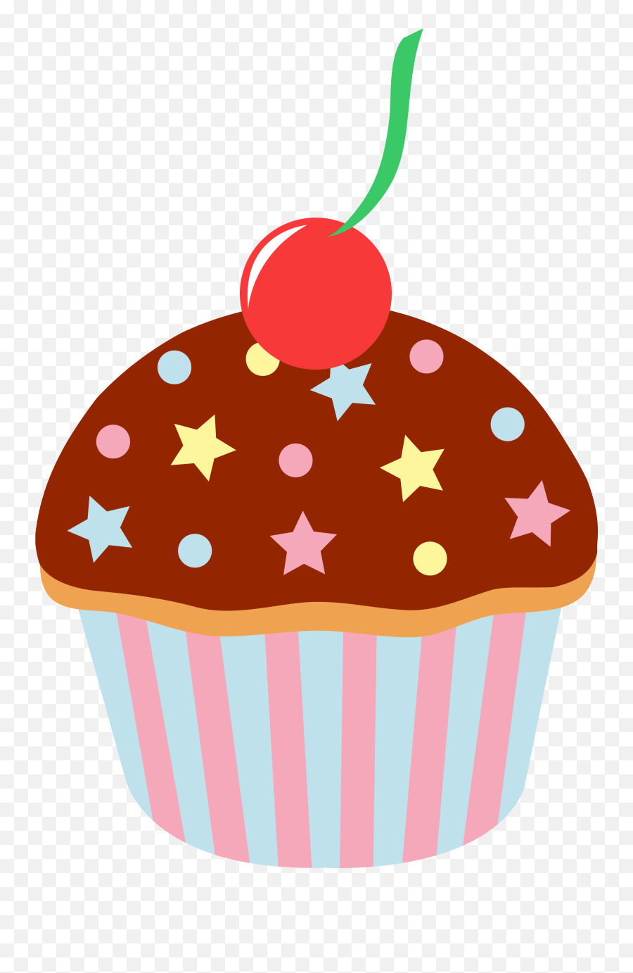 Cupcake Clipart - Clipartix Cartoon Cupcakes Png Emoji,Muffin Emoji